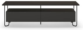Czarna szafka pod TV 150x45 cm Dilly – Marckeric