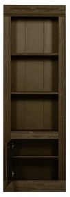 Brązowy regał z litego drewna sosnowego 78x230 cm Yumi – BePureHome