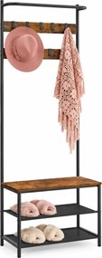 Wieszak Do Przedpokoju Z Szafką Na Buty W Stylu Loft H9-T39