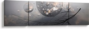 Obraz abstrakcyjnych kul (170x50 cm)