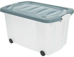 Pojemnik do przechowywania na kółkach, 60 x 39 x 32 cm, zielony