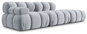 Jasnoniebieska aksamitna sofa 282 cm Bellis – Micadoni Home