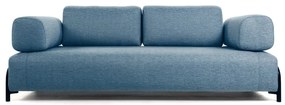 Niebieska sofa z podłokietnikami Kave Home Compo