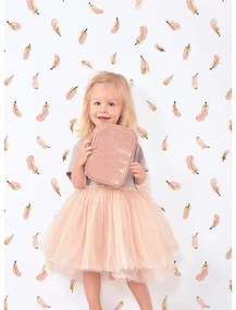 Tapeta dziecięca 10 m x 50 cm Gold Feathers – Lilipinso