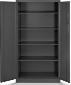 Szafa biurowa na akta otwierana na szyfr 90x40x185 cm Daniel antracyt