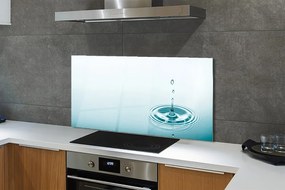 Szklany Panel Kropla Wody w Makrofotografii