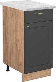 Szafka dolna do kuchni antracytowo-złoty 40x60x82 fame-line