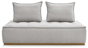 Jasnoszara sofa z tkaniny szenilowej 175 cm Elisa – Bobochic Paris