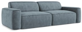 Szaroniebieska sofa z tkaniny szenilowej 244 cm Omao – Makamii