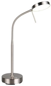 Lampa stołowa LED w kolorze srebra (wysokość 45 cm) Moreno – Trio