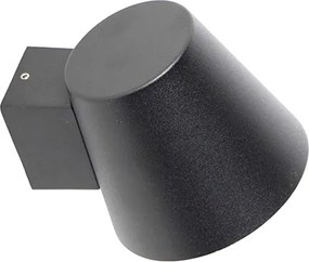 Nowoczesna lampa ścienna zewnętrzna czarna IP44 - Skittle