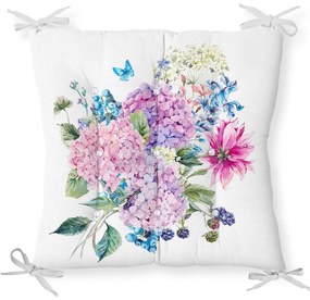 Poduszka na krzesło z domieszką bawełny Minimalist Cushion Covers Bouquet, 40x40 cm