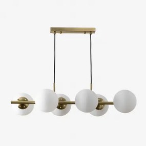 Lampa Sufitowa Wisząca Z Żelaza I Szklanych Kulek Uvol ↔︎ 80 Cm - Sklum