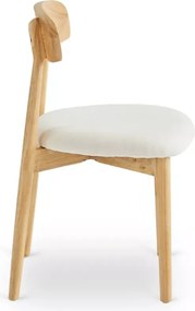 Krzesło Vesper drewniane jadalnia salon beż retro