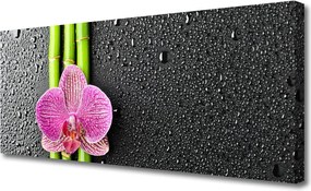 Obraz canvas na ścianę Orientalny Bambus i Kwiaty