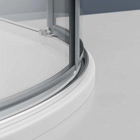 Kabina prysznicowa półokrągła EX406 drzwi uchylne