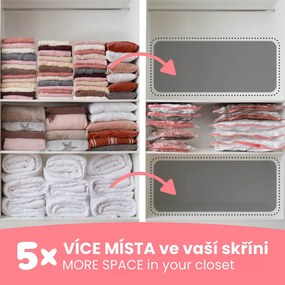 Zestaw worków do przechowywania próżniowegoAspispace 3x M 70 l, 2x L 120 l, 5 szt.