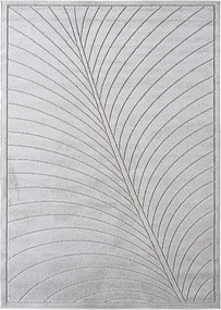 Dywan uniwersalny Nova 3D Liść szary 120 cm x 170 cm