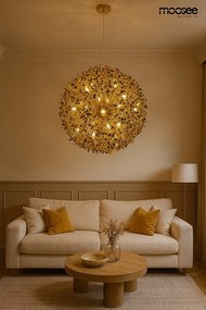 Designerska lampa wisząca Monete 65, złota