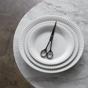 Biały porcelanowy talerz Kähler Design Hammershoi, ⌀ 27 cm