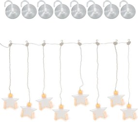 Kurtyna Gwiazdki, 8 diod LED, ciepła biel