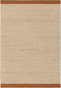 Kremowy/w kolorze terakoty wełniany dywan tkany ręcznie 160x230 cm Lima Rust – Asiatic Carpets