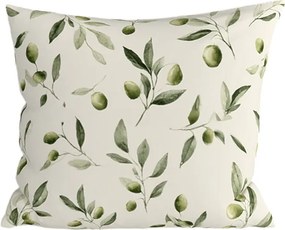 Bawełniana poszewka na poduszkę OLIVE POLY 45x45 cm, zielona