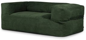 Zielony sztruksowy worek do siedzenia Sofa MooG – SLOWDOWN