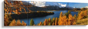 Obraz - Jesień w Alpach (170x50 cm)
