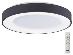 Azzardo AZ4995 - LED 80W 230V czarny plafon SANTANA ściemnialny +DO