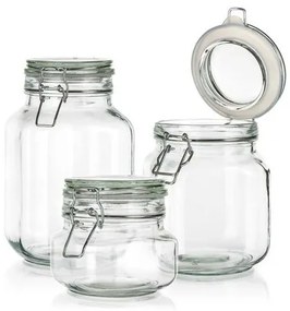 Banquet Zestaw hermetycznych słoików Erea 0,5 + 1 + 2 l