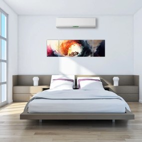 Obraz - W wirze powodzi, akwarela (170x50 cm)