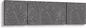 Obraz - Szare liście palmy (170x50 cm)
