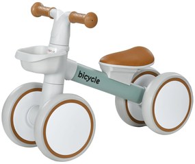 AIYAPLAY Rowerek biegowy z regulowanym siedziskiem, ciche opony, dla dzieci 1-3 lata, do 20 kg, Zielony/Biały