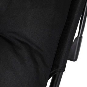 Leżak Ogrodowy VENUS 190x73 cm Czarny