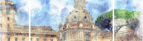 Obraz - Kościół Santa Maria di Loreto, Rzym, Włochy (170x50 cm)