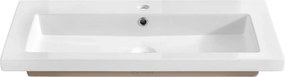 Prostokątna umywalka ceramiczna 80 cm P3-F04