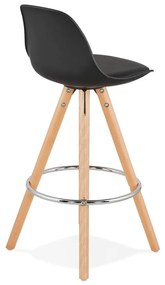 Czarny hoker Kokoon Anau, wys. siedziska 64 cm