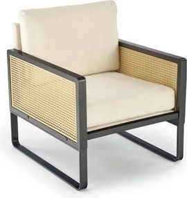 Fotel wypoczynkowy Ilario z plecionką wiedeńską