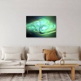 Obraz zielonej abstrakcji (70x50 cm)