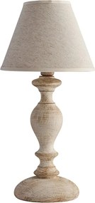 Lampa stołowa Cascina w kolorze białym i gołębiej szarości, 1 lampa, abażur dm.20 H.39 Ø20 BL265-LT-BT