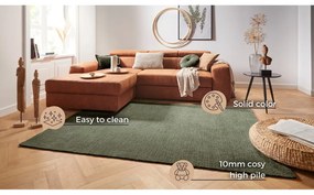 Ciemnozielony dywan Mint Rugs Supersoft, 160x230 cm