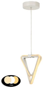 Biała metalowa lampa wisząca LED ø 20 cm Baris – Squid Lighting