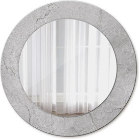 Lustro dekoracyjne okrągłe Szary cement