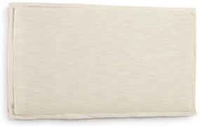 Biały tapicerowany zagłówek 206x106 cm Tanit – Kave Home