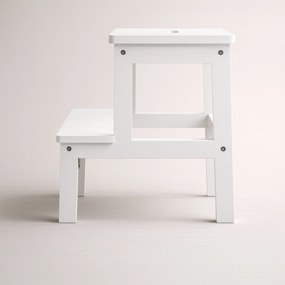 Bambusowy taboret ze schodkiem KROK, wys. 46 cm