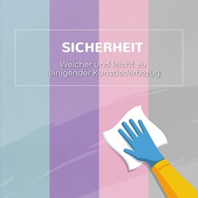 HOMCOM Miękkie klocki, 5-częściowy zestaw z pianki dla dzieci w wieku 1-3 lat, Sztuczna skóra, Wielokolorowy