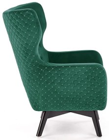 Zielony welwetowy fotel do karmienia uszak C5-S65
