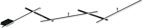 Lampa sufitowa LED ze ściemniaczem w kolorze matowej czerni 50x245 cm Indira – Trio