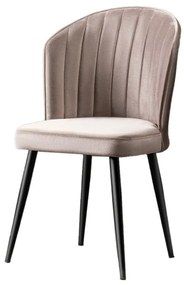 Zestaw krzeseł do jadalni Rubi Cappuccino i Black, 4 szt.